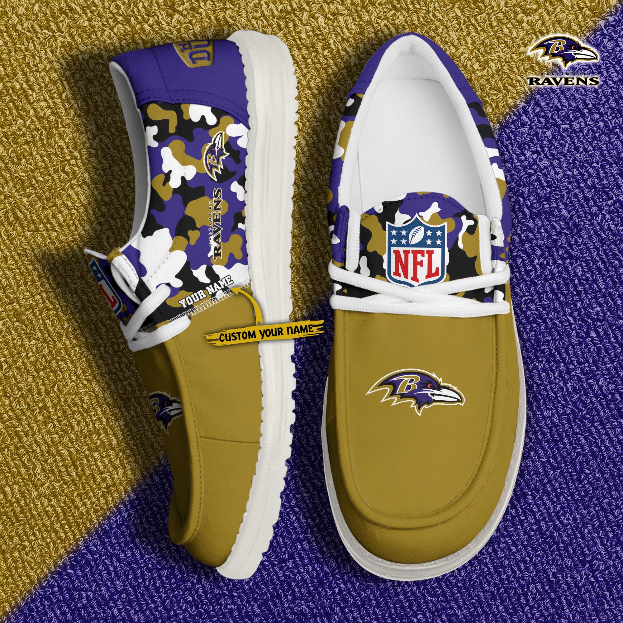 Limited Edition – Customized NFL Baltimore Ravens Loafer Shoes