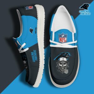 Limited Edition – Customized NFL Carolina Panthers Loafer Shoes