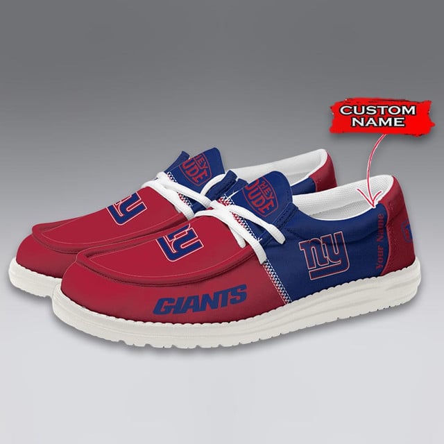 Limited Edition – Customized NFL New York Giants Loafer Shoes - Image 2