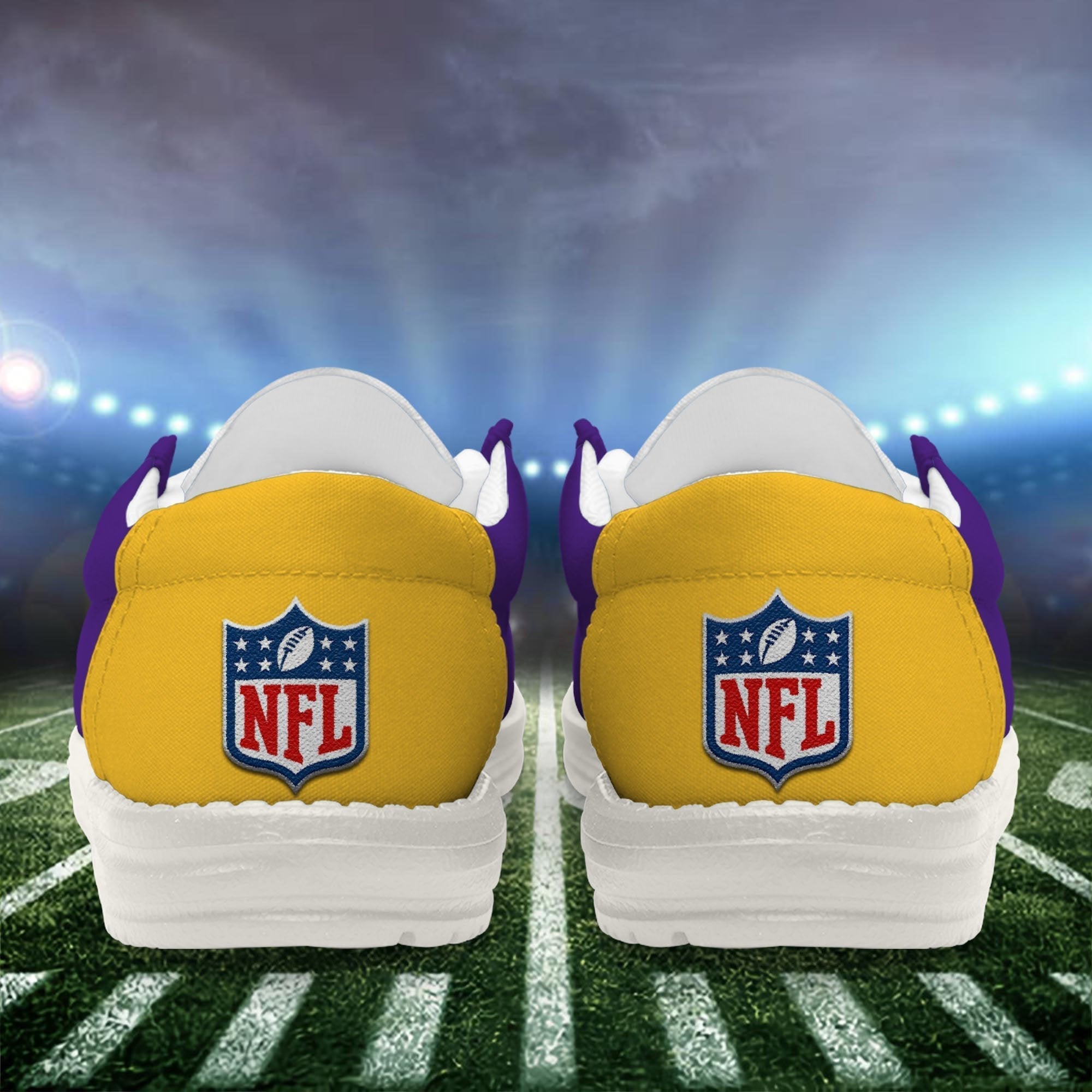 Limited Edition – Customized NFL Minnesota Vikings Loafer Shoes - Image 4