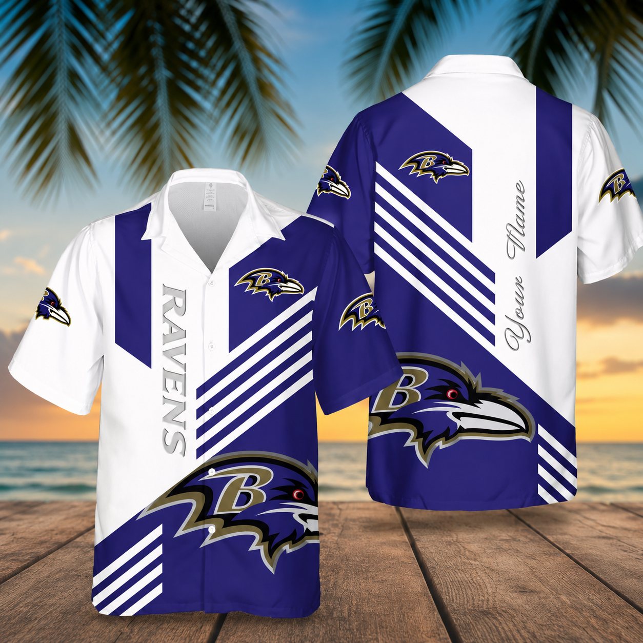 Limited Edition – Customized NFL Baltimore Ravens Unisex Hawaiian Shirt