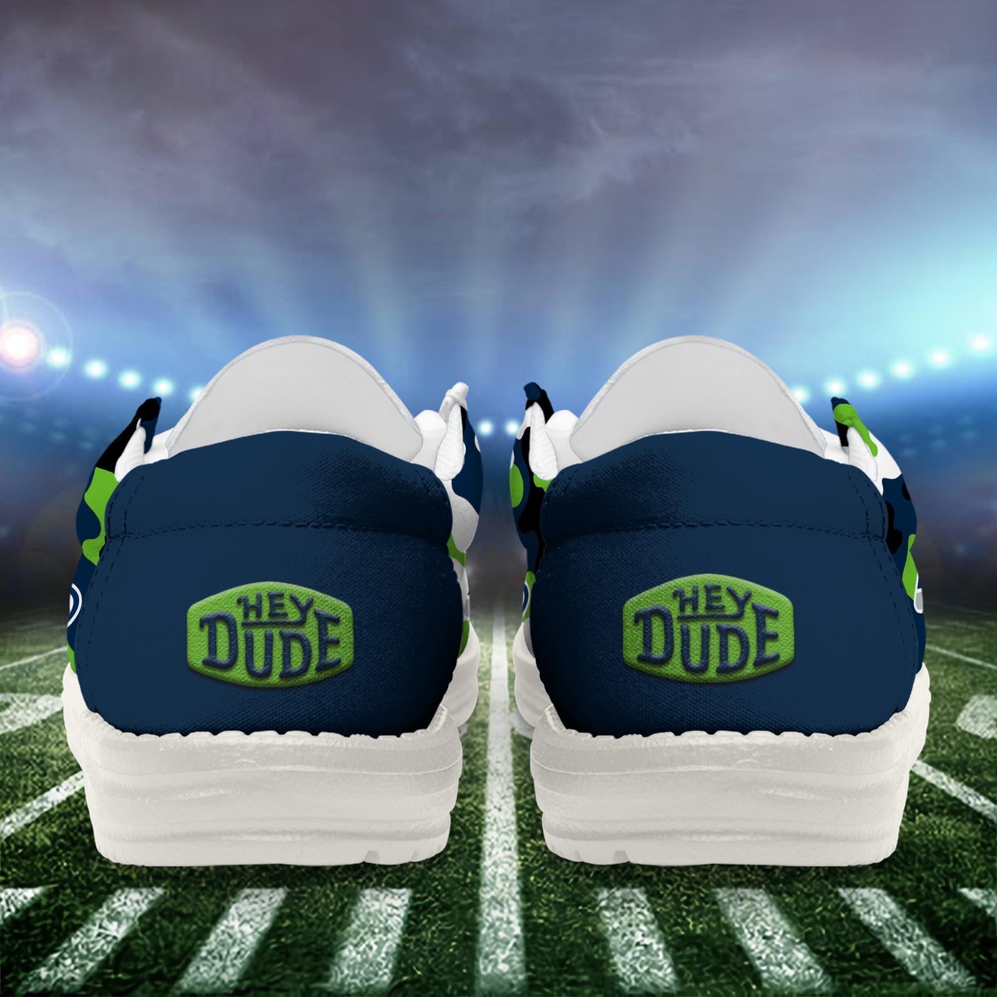 Limited Edition – Customized NFL Seattle Seahawks Loafer Shoes - Image 4