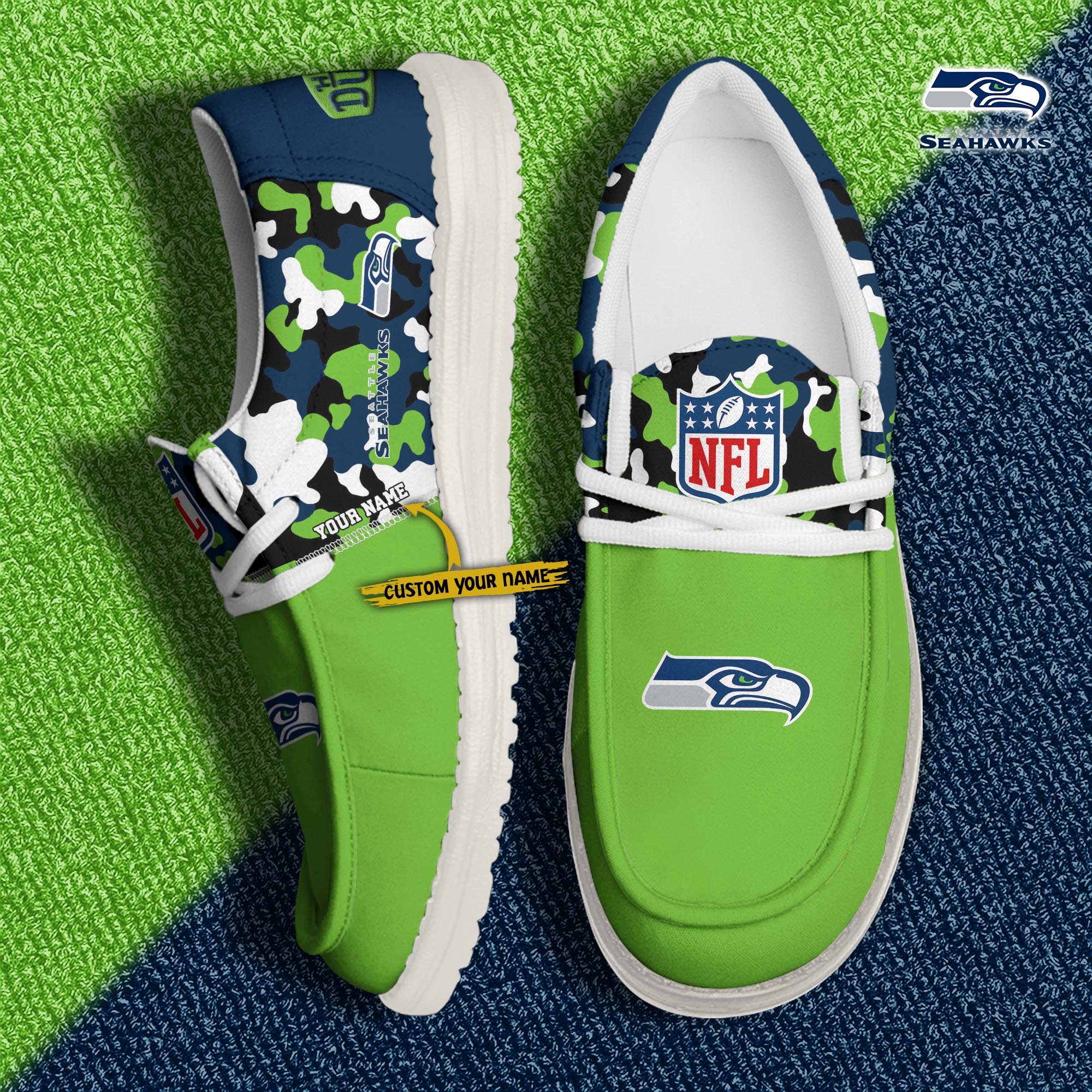 Limited Edition – Customized NFL Seattle Seahawks Loafer Shoes