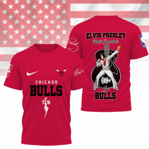 Limited Edition – Customized NBA Chicago Bulls x Elvis Presley T-Shirt
