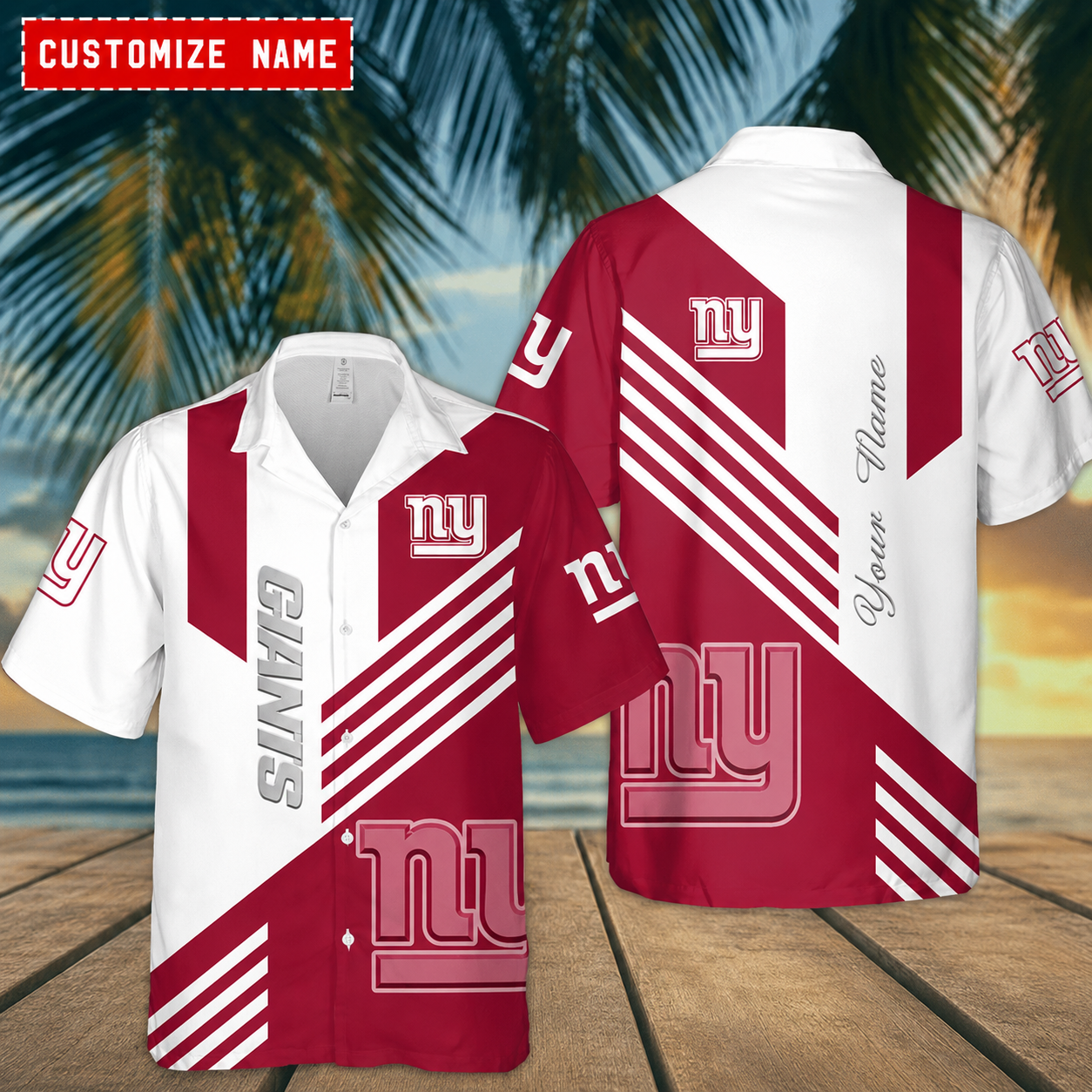 Limited Edition – Customized NFL New York Giants Unisex Hawaiian Shirt