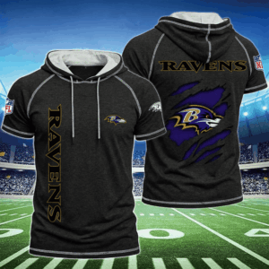 Limited Edition – Customized NFL Baltimore Ravens Short Sleeve Hoodie