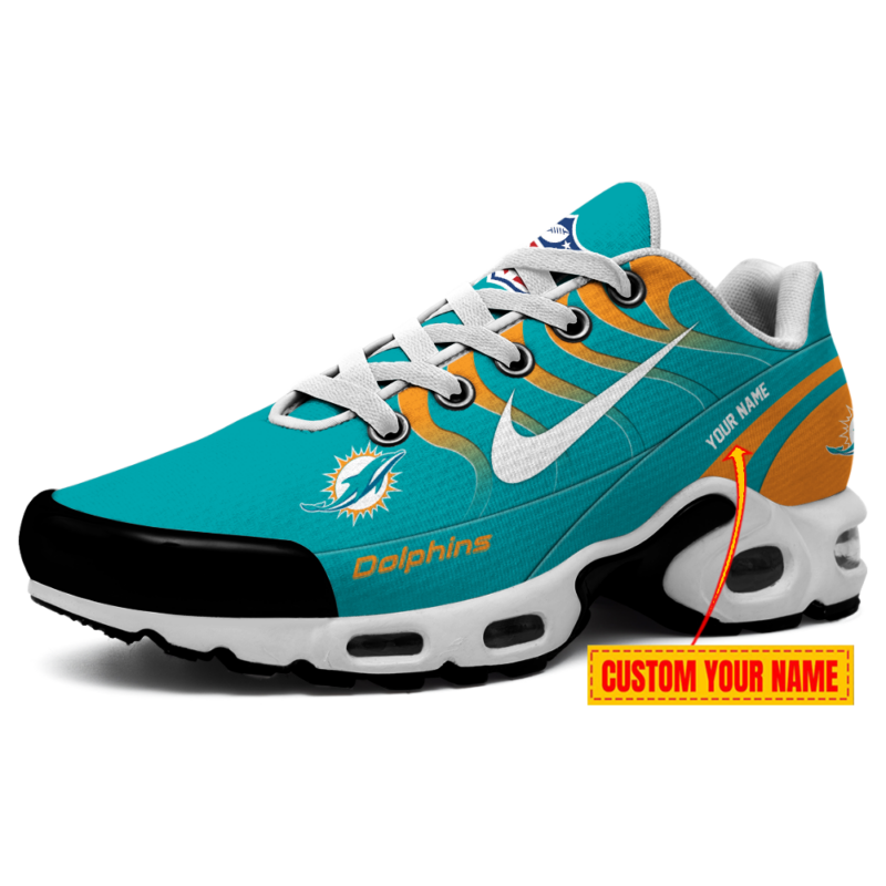 Limited Edition – Customized NFL Miami Dolphins Air Max Plus Sneakers - Image 2