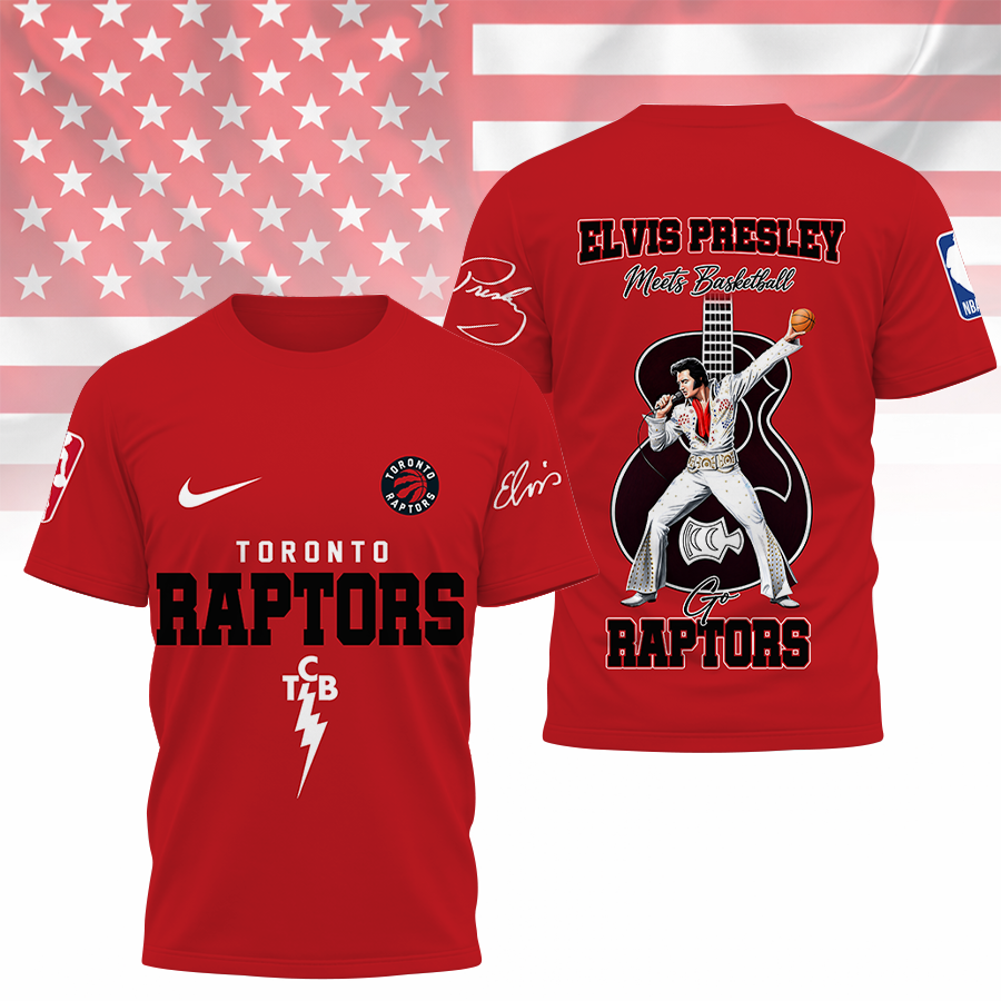 Limited Edition – Customized NBA Toronto Raptors x Elvis Presley T-Shirt
