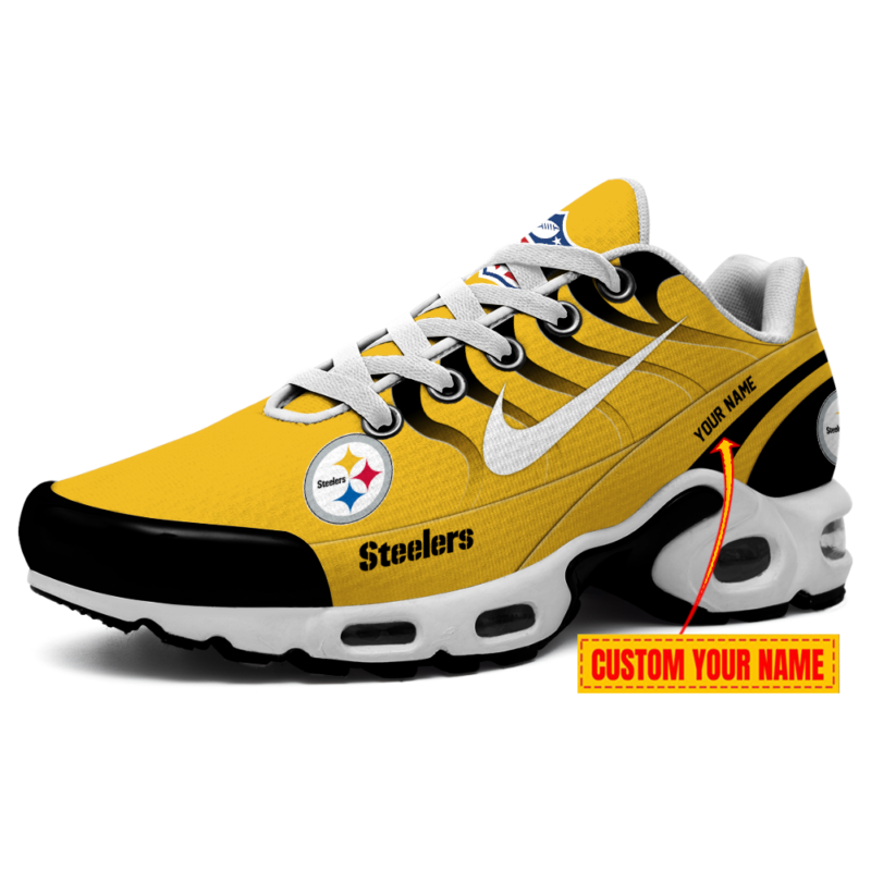 Limited Edition – Customized NFL Pittsburgh Steelers Air Max Plus Sneakers - Image 2