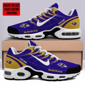 Limited Edition – Customized NFL Baltimore Ravens Air Max Plus Sneakers