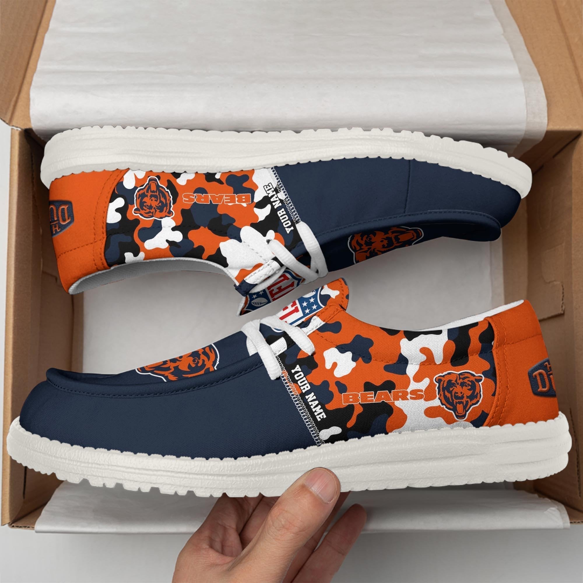 Limited Edition – Customized NFL Chicago Bears Loafer Shoes - Image 2