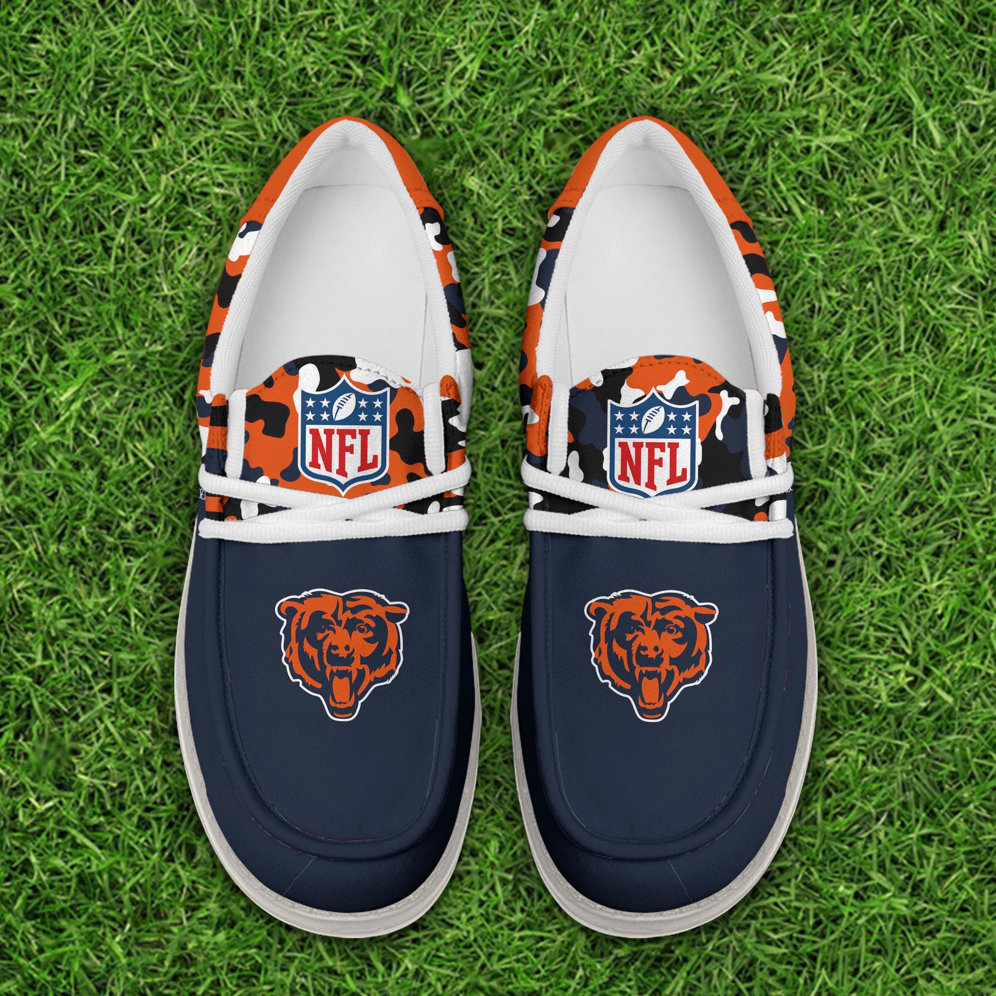 Limited Edition – Customized NFL Chicago Bears Loafer Shoes - Image 3