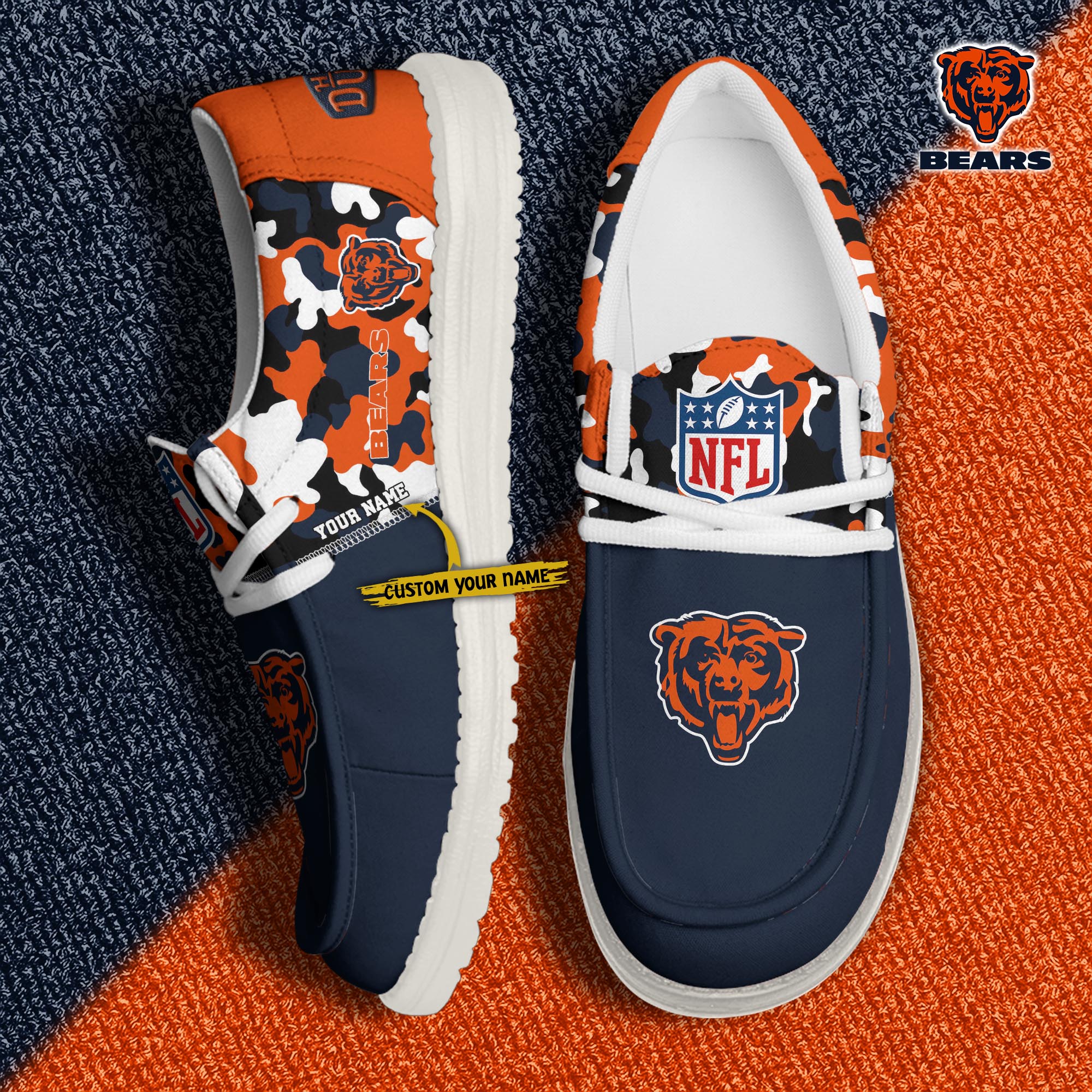 Limited Edition – Customized NFL Chicago Bears Loafer Shoes