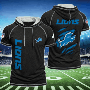 Limited Edition – Customized NFL Detroit Lions Short Sleeve Hoodie