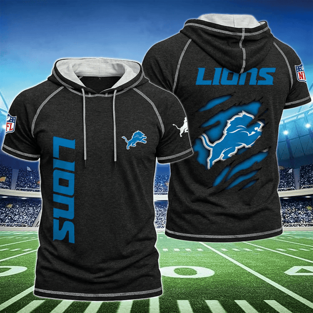 Limited Edition – Customized NFL Detroit Lions Short Sleeve Hoodie