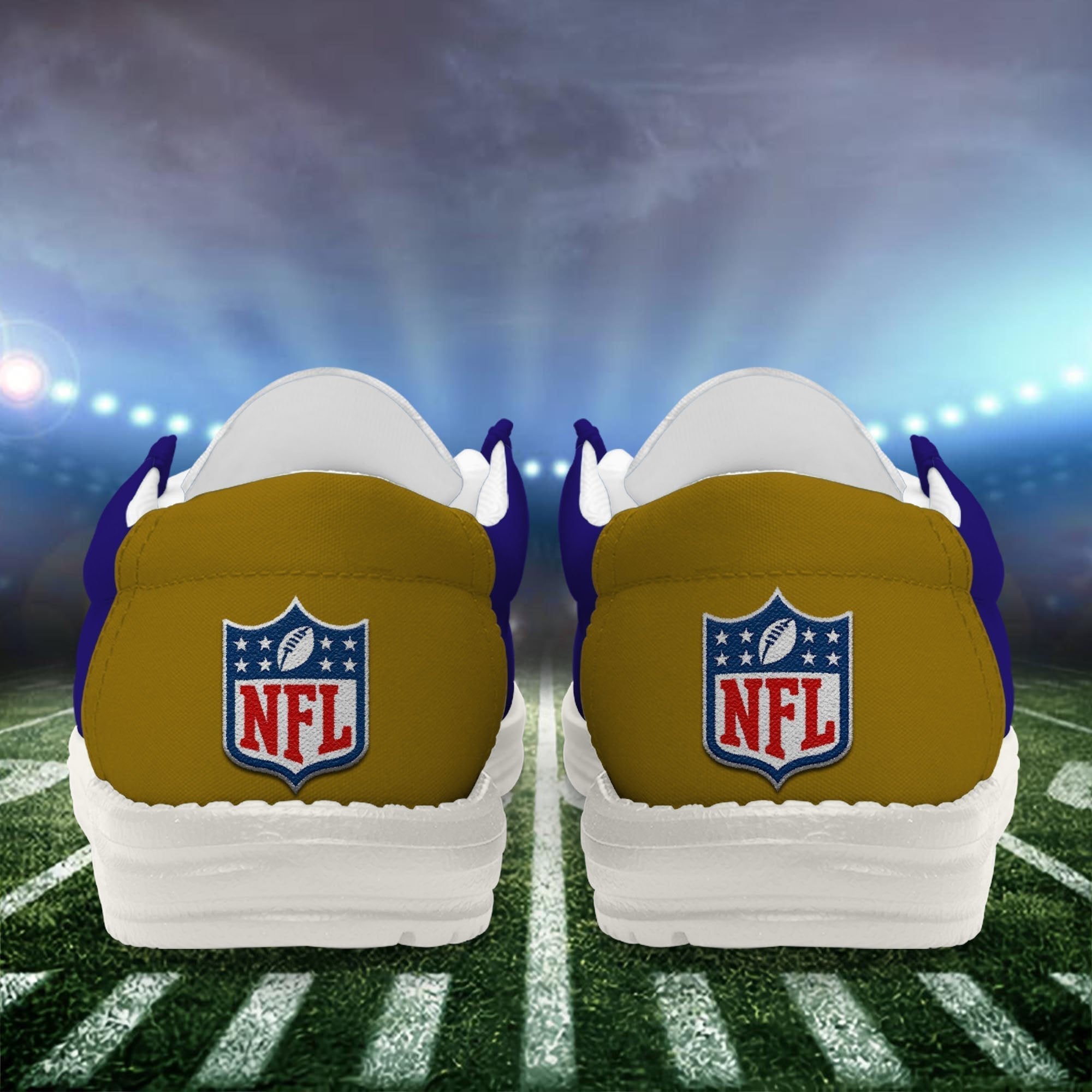 Limited Edition – Customized NFL Baltimore Ravens Loafer Shoes - Image 4