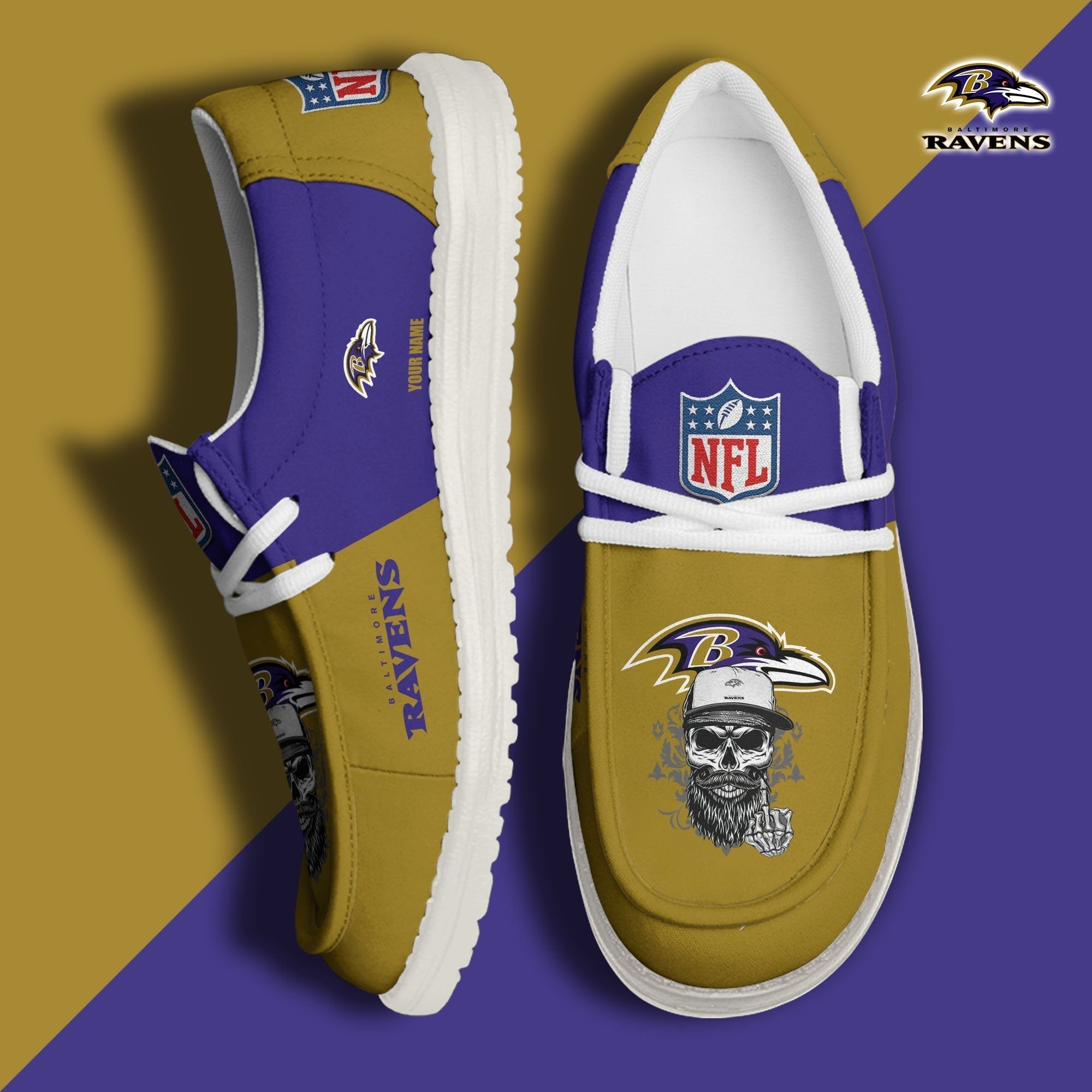 Limited Edition – Customized NFL Baltimore Ravens Loafer Shoes