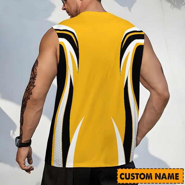 Limited Edition – Customized NHL Pittsburgh Penguins Tank Top & Gym Shirt - Image 2
