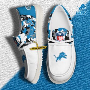 Limited Edition – Customized NFL Detroit Lions Loafer Shoes