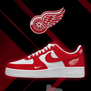Limited Edition – Customized NHL Detroit Red Wings Af1 Shoes