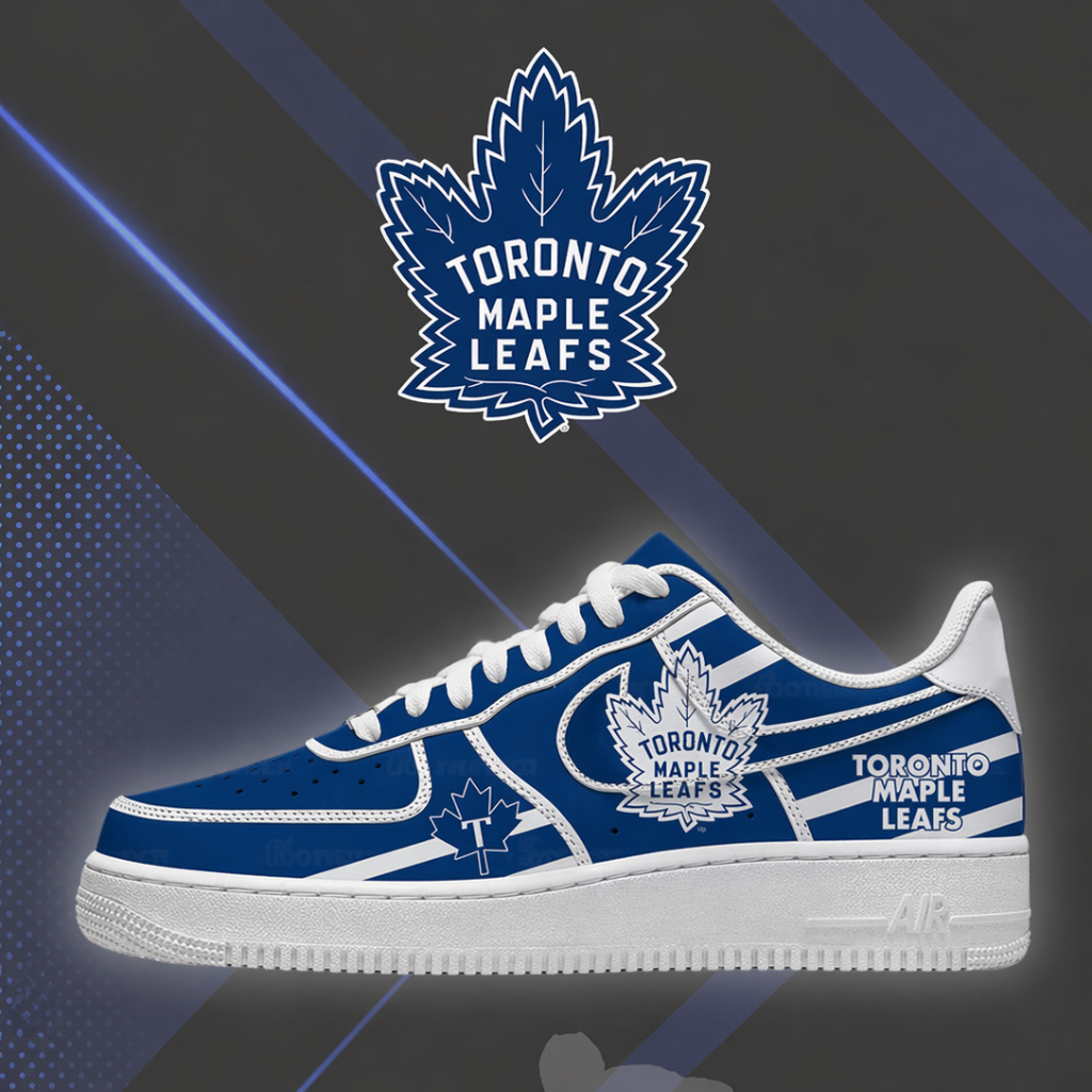 Limited Edition – Customized NHL Toronto Maple Leafs Af1 Shoes