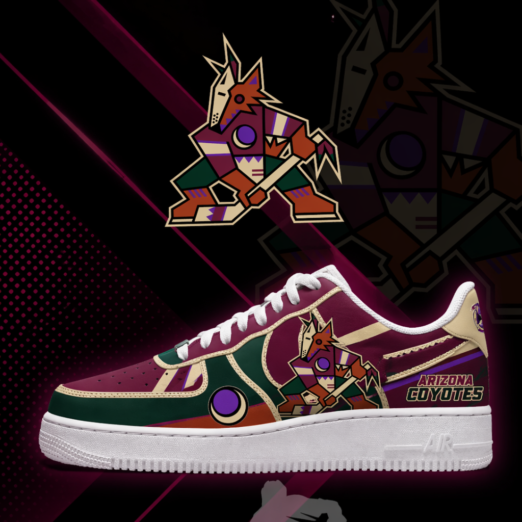 Limited Edition – Customized NHL Arizona Coyotes Af1 Shoes