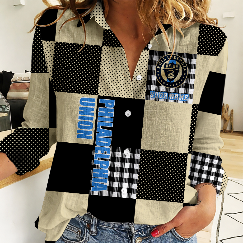 Limited Edition – Customized MLS Philadelphia Union Women Casual Shirt
