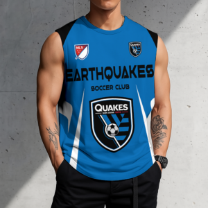 Limited Edition – Customized MLS San Jose Earthquakes Tank Top & Gym Shirt