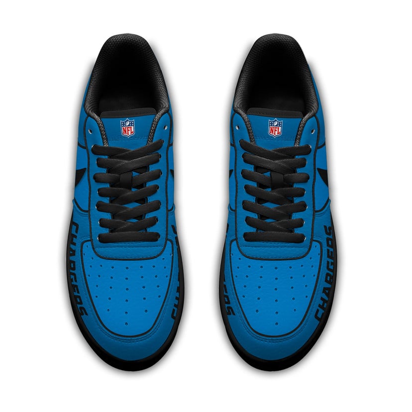 Limited Edition – Customized NFL Los Angeles Chargers Af1 Sneakers - Image 2