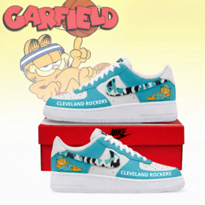 Limited Edition – Customized WNBA Cleveland Rockers x Garfield Af1 Sneakers
