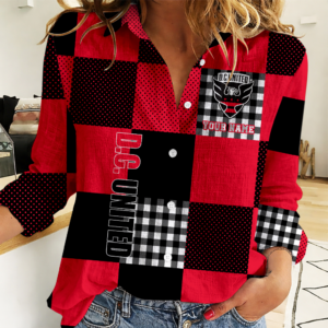 Limited Edition – Customized MLS D.C. United Women Casual Shirt