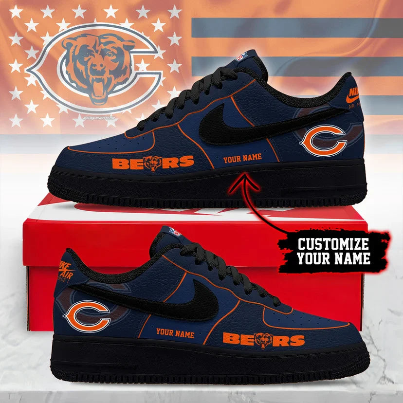 Limited Edition – Customized NFL Chicago Bears Af1 Sneakers