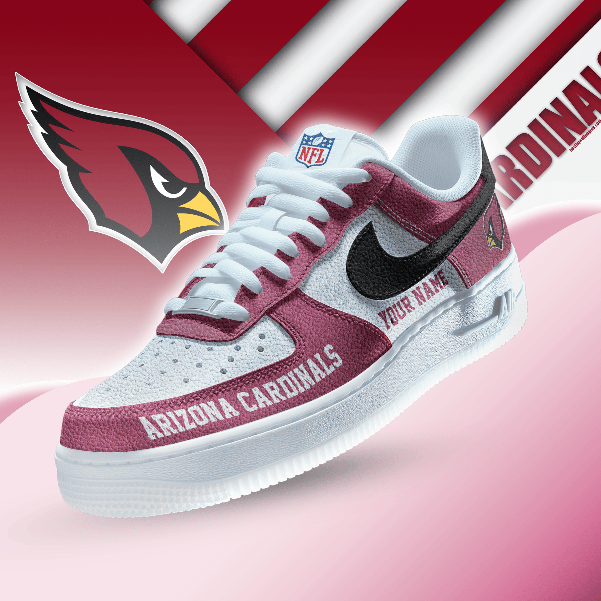 Limited Edition – Customized NFL Arizona Cardinals Af1 Sneakers