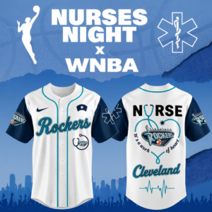 Limited Edition – Customized WNBA Cleveland Rockers x Nurses Night Baseball Jersey