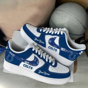 Limited Edition – Customized NFL Indianapolis Colts Af1 Sneakers