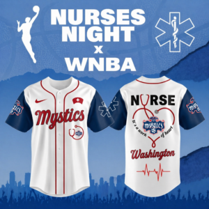 Limited Edition – Customized WNBA Washington Mystics x Nurses Night Baseball Jersey