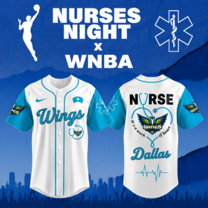 Limited Edition – Customized WNBA Dallas Wings x Nurses Night Baseball Jersey