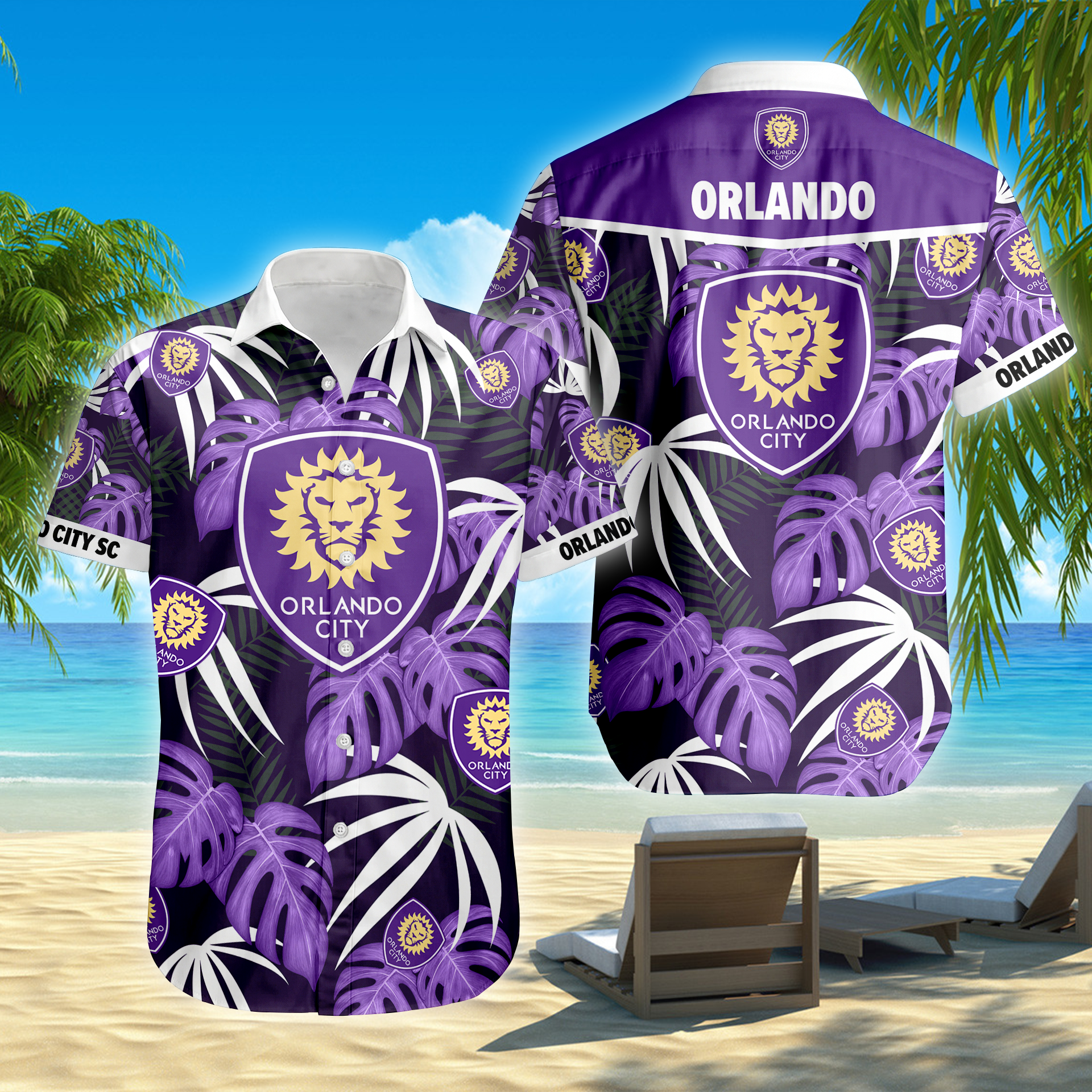 Limited Edition – Customized MLS Orlando City Sc Unisex Hawaiian Shirt