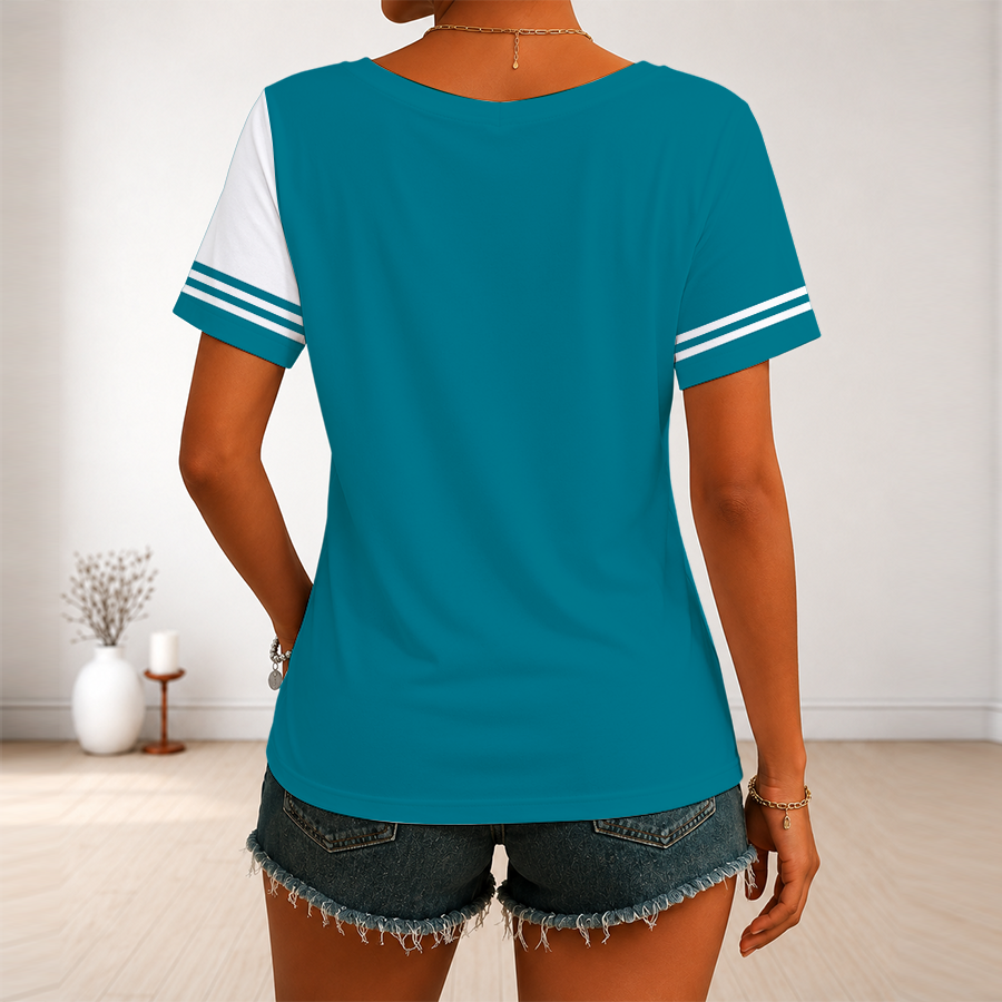 Limited Edition – Customized NBA Charlotte Hornets V-Neck Female Shirt - Image 2