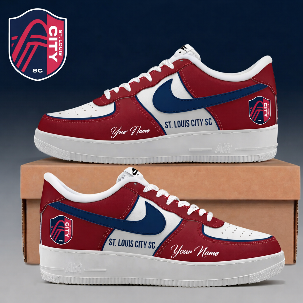 Limited Edition – Customized MLS St. Louis City SC Af1 Sneakers