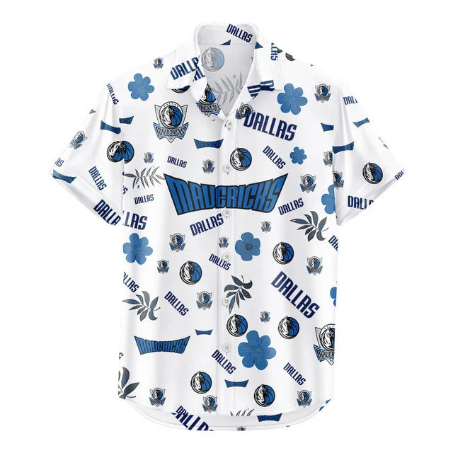 Limited Edition – Customized NBA Dallas Mavericks Unisex Hawaiian Shirt & Shorts Set - Image 3