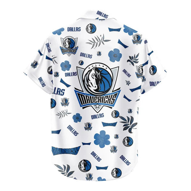 Limited Edition – Customized NBA Dallas Mavericks Unisex Hawaiian Shirt & Shorts Set - Image 4