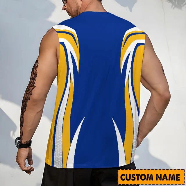Limited Edition – Customized NHL St. Louis Blues Tank Top & Gym Shirt - Image 2