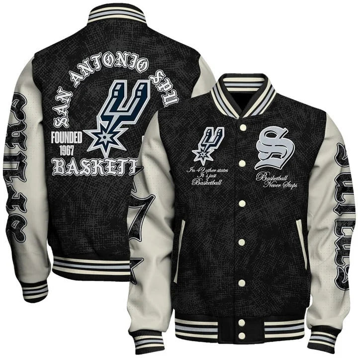 Limited Edition – Customized NBA San Antonio Spurs Baseball Jacket