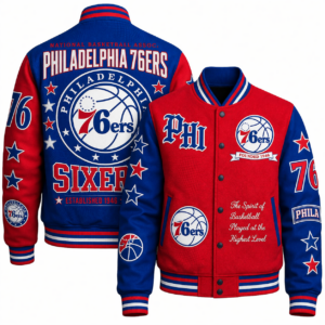 Limited Edition – Customized NBA Philadelphia 76Ers Baseball Jacket
