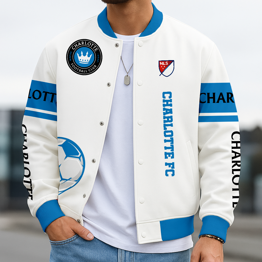 Limited Edition – Customized MLS Charlotte FC Baseball Jacket
