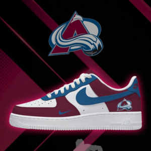 Limited Edition – Customized NHL Colorado Avalanche Af1 Shoes