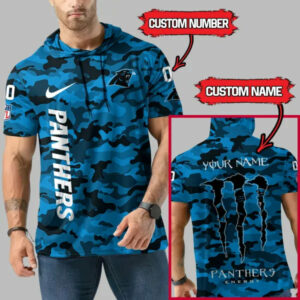 Limited Edition – Customized NFL Carolina Panthers Short Sleeve Hoodie