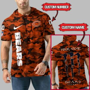 Limited Edition – Customized NFL Chicago Bears Short Sleeve Hoodie