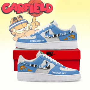 Limited Edition – Customized WNBA Chicago Sky x Garfield Af1 Sneakers